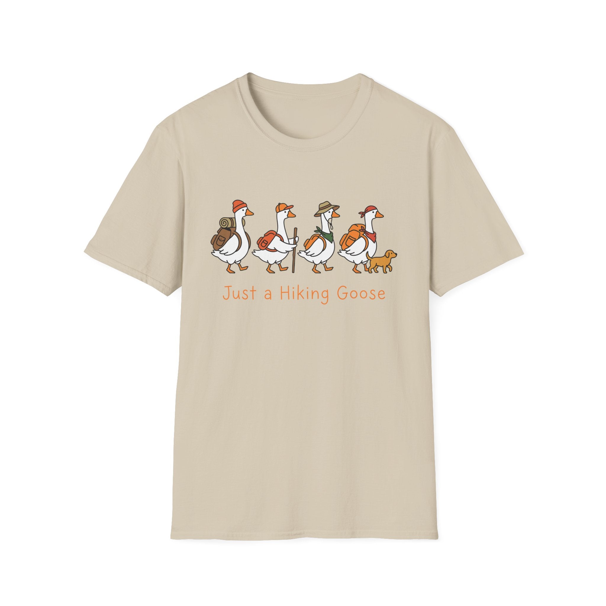 Whimsical Hiking Geese T-Shirt