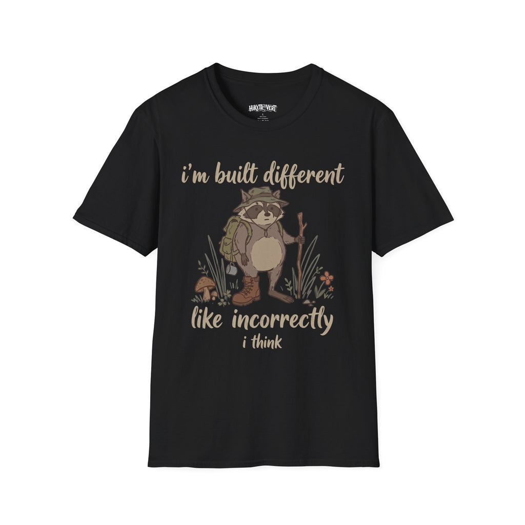 Built Different Raccoon Tee