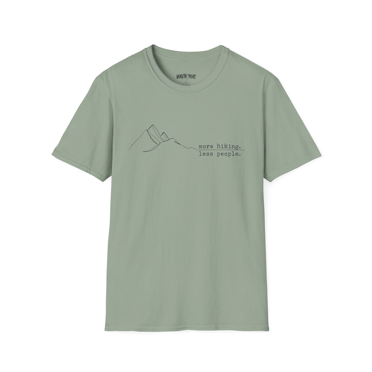 More Hiking Less People Mountain T-Shirt