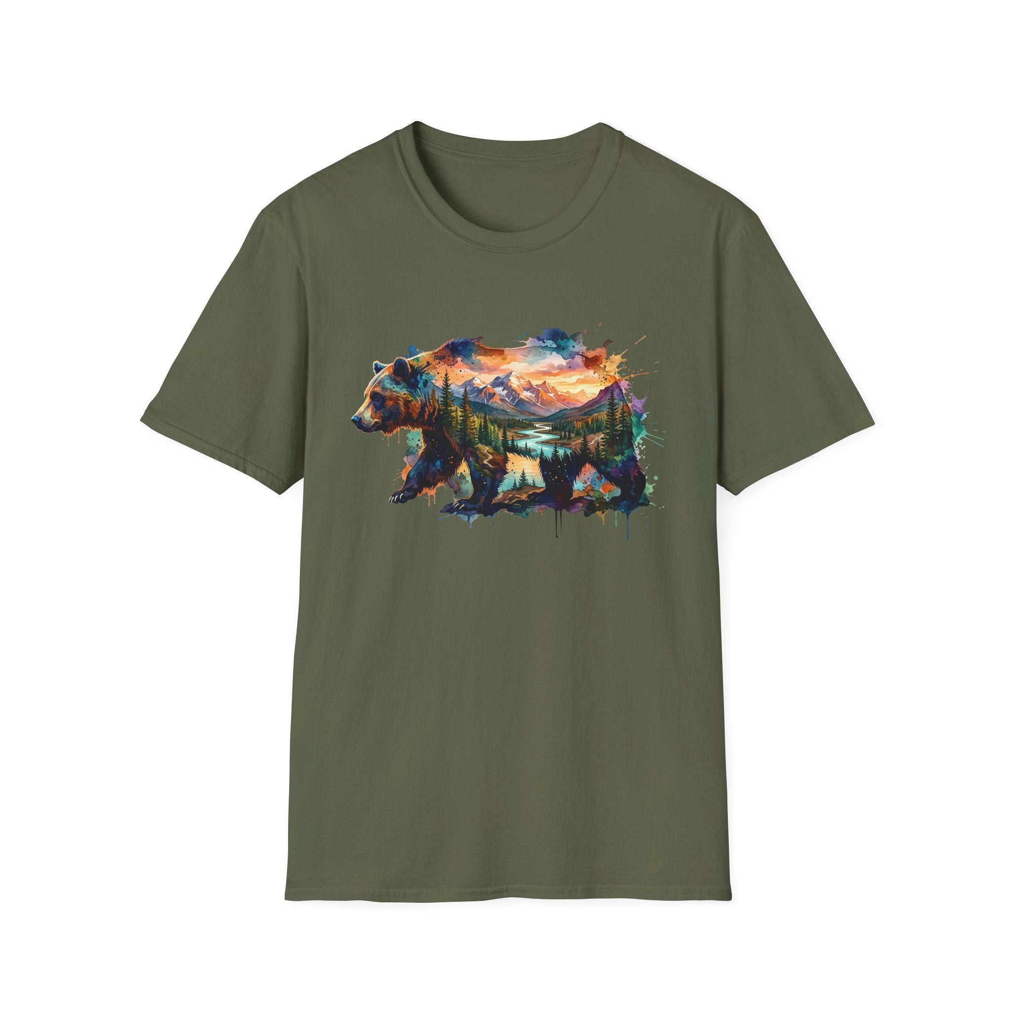 Wilderness Bear Art T-shirt