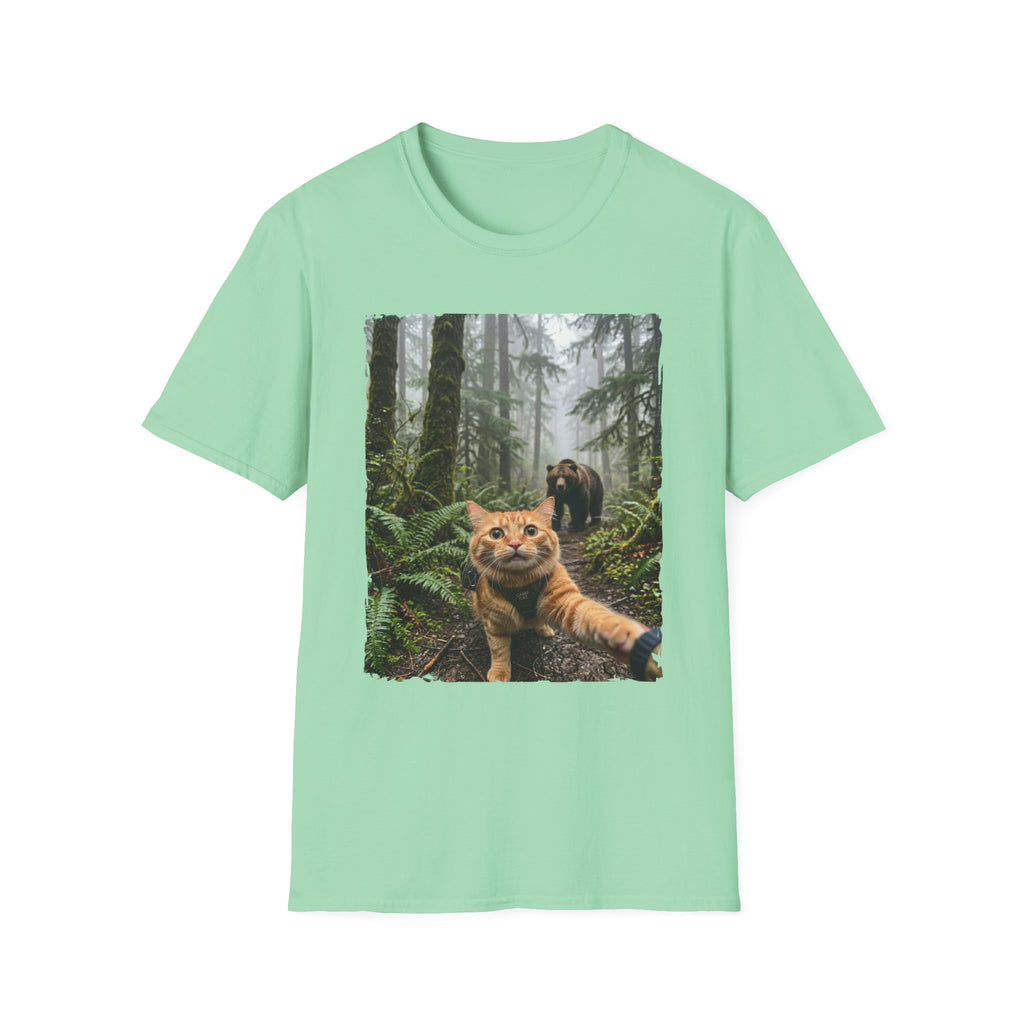 Adventurous Cat Selfie T-shirt