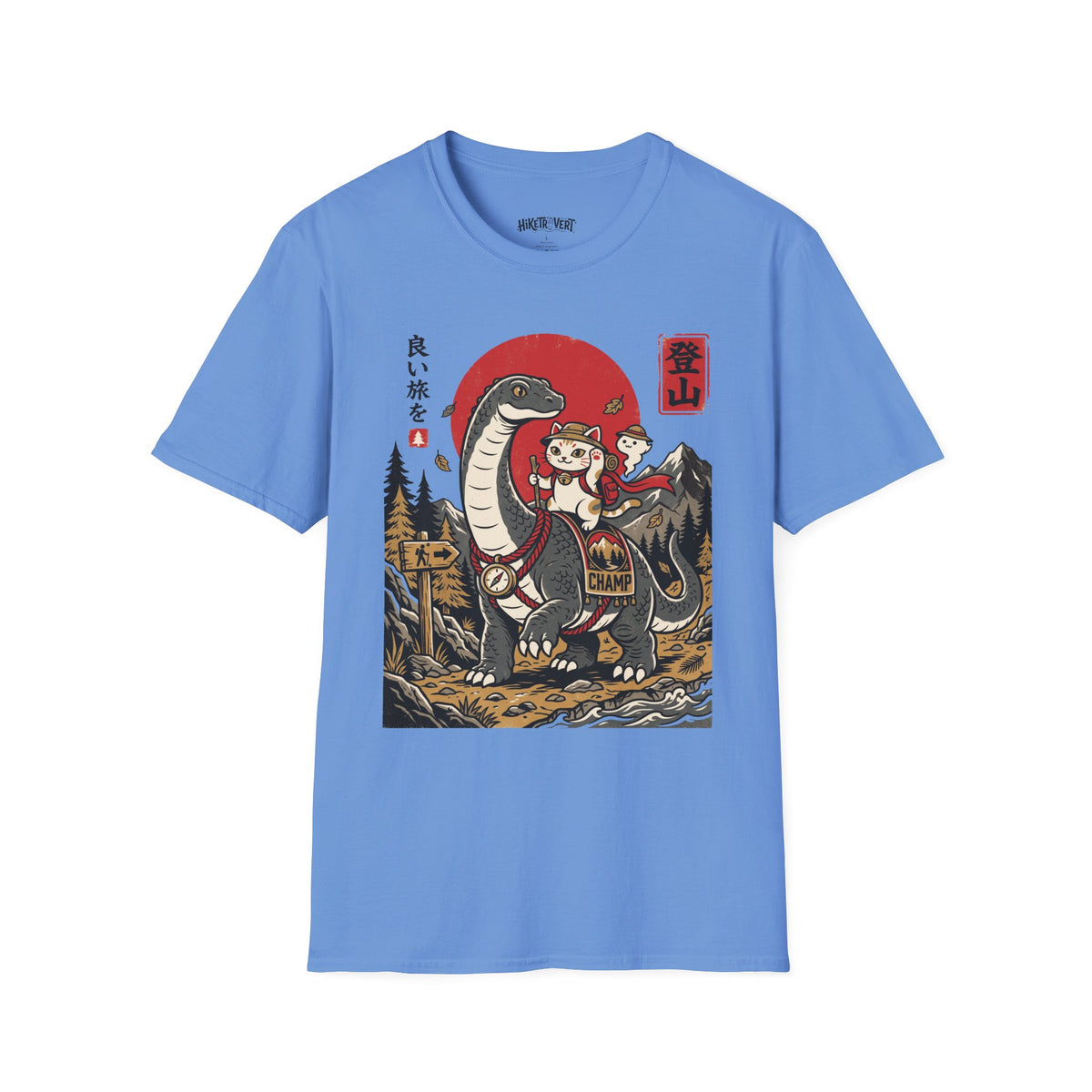 Champ and Cat Hiking Tee