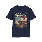 Vintage American Flag Hiking T-Shirt