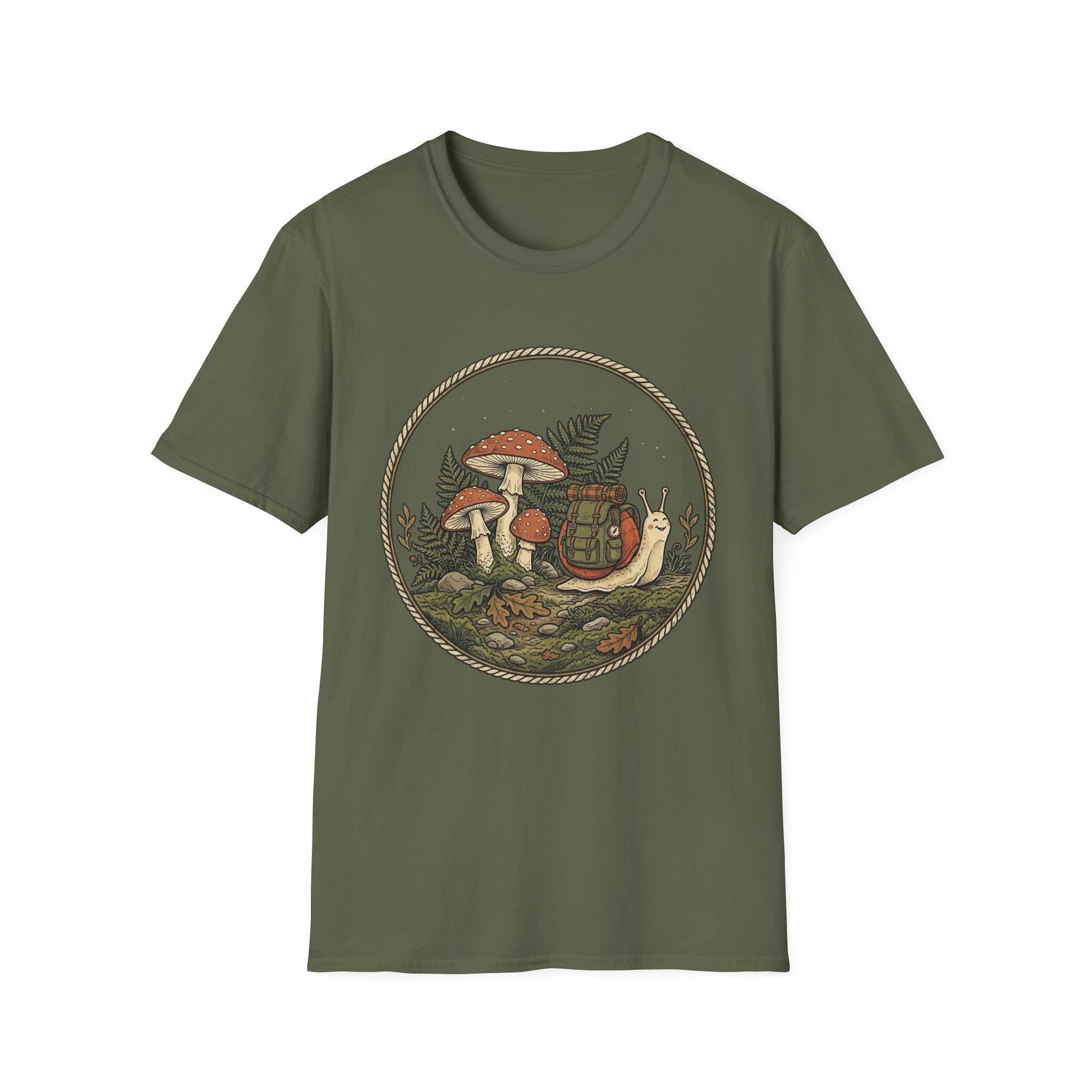 Whimsical Snail Hiker T-Shirt