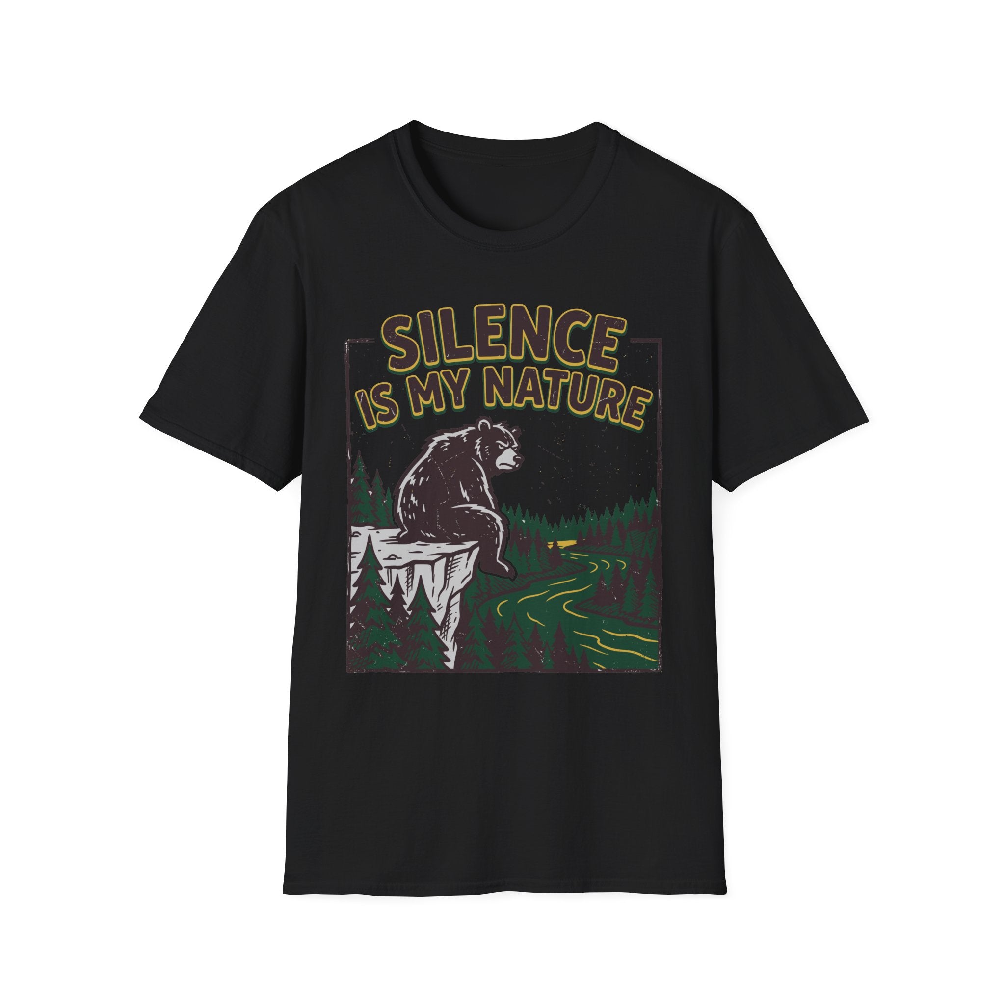 Silence Is My Nature Bear T-Shirt