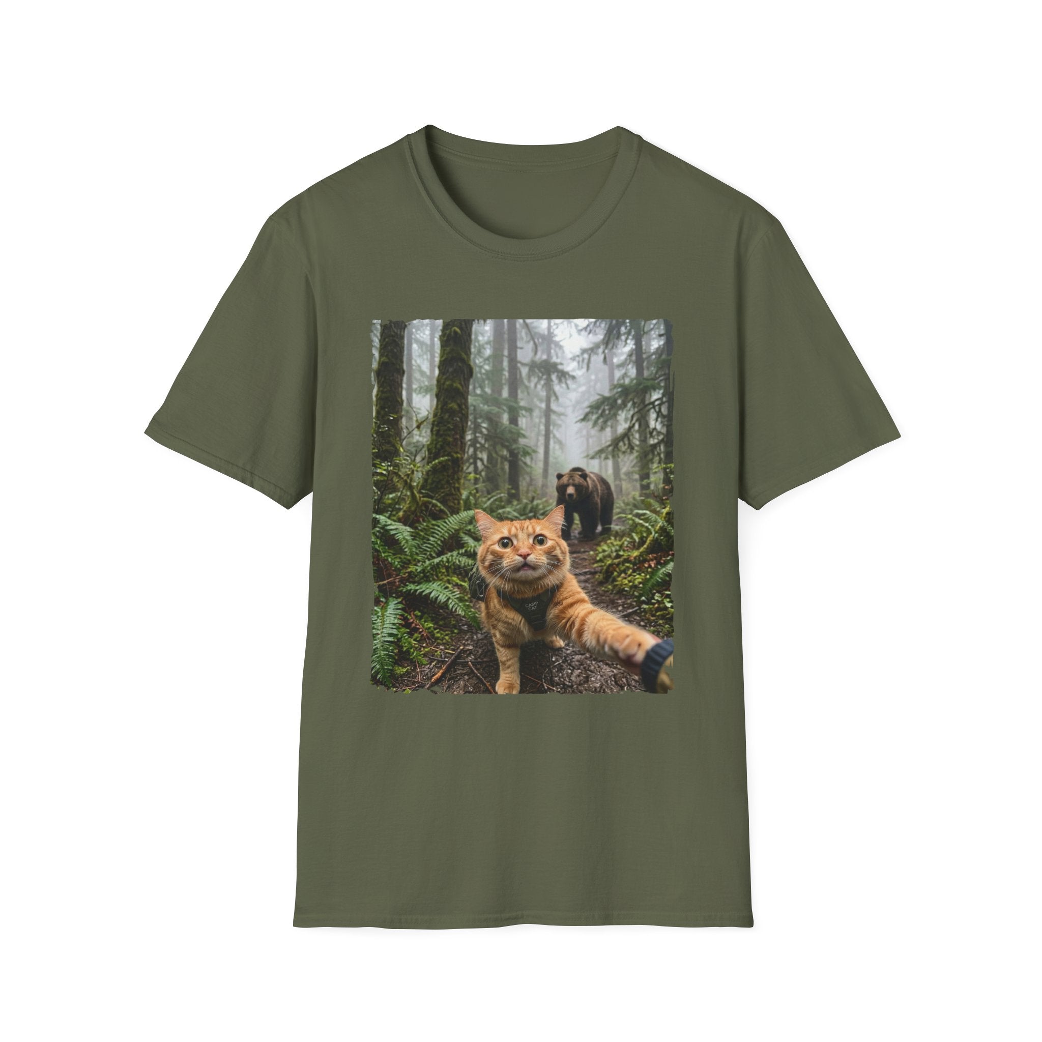 Adventurous Cat Selfie T-shirt
