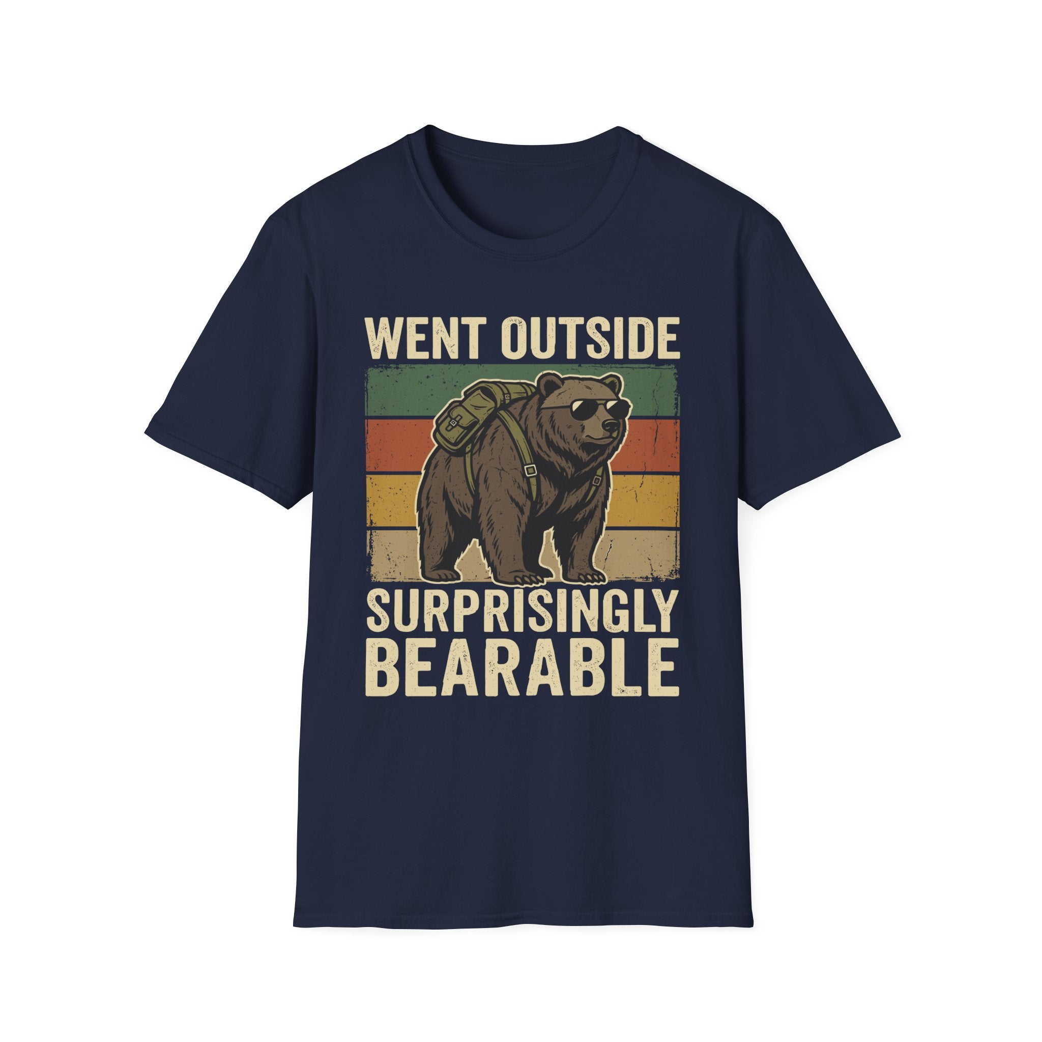 Introvert Outdoors Bear Humor T-Shirt