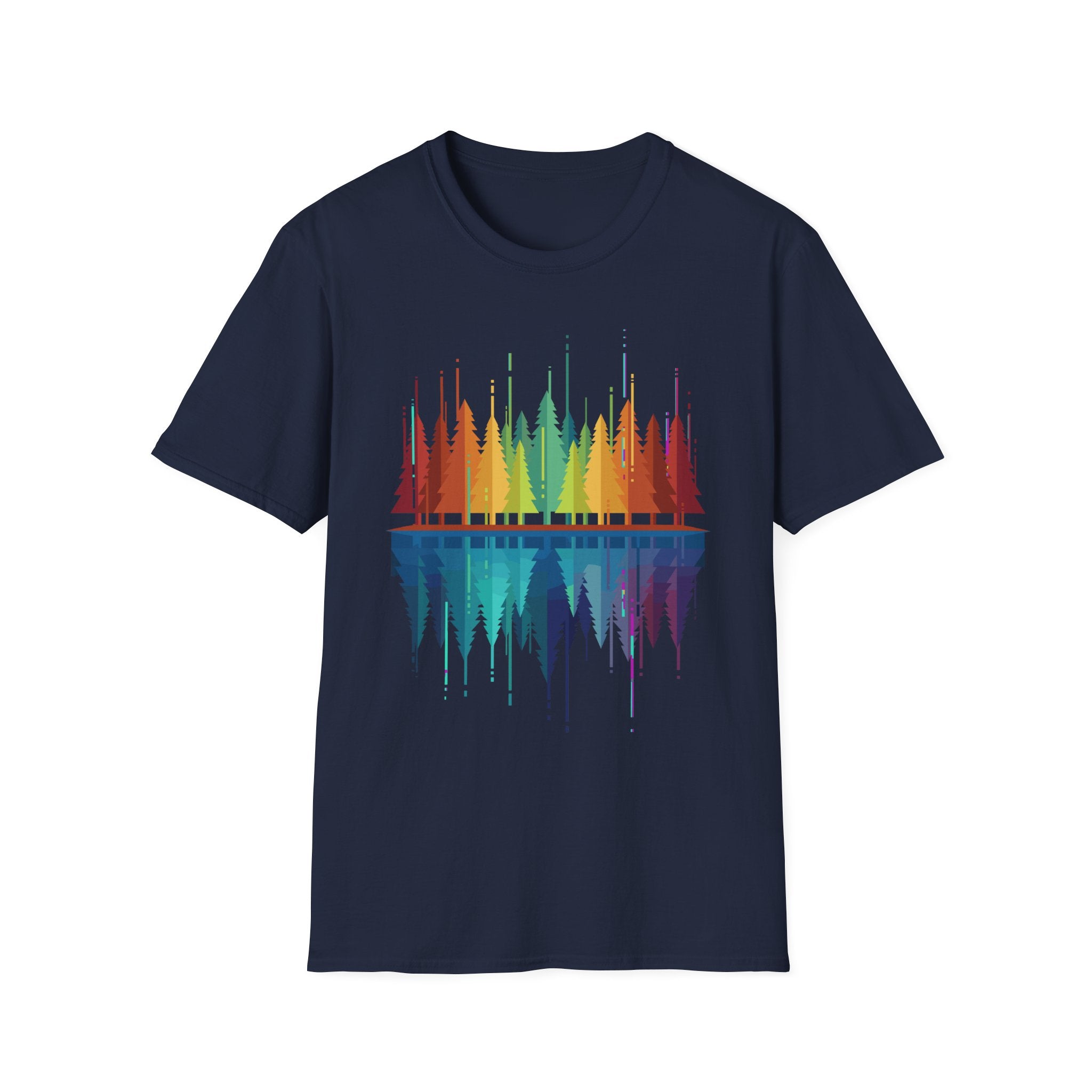 Geometric Forest Reflection T-shirt