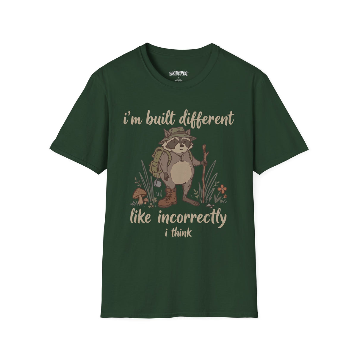 Built Different Raccoon Tee