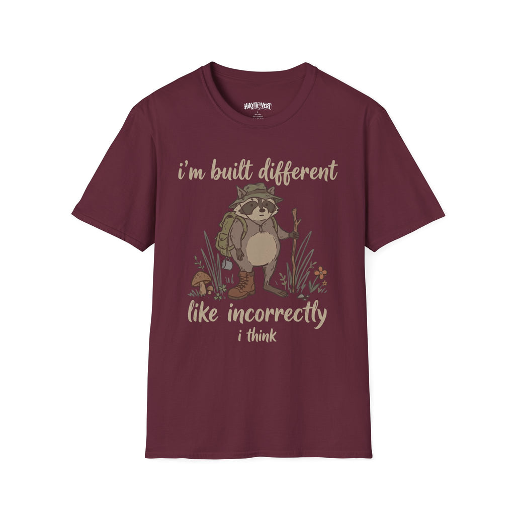 Built Different Raccoon Tee