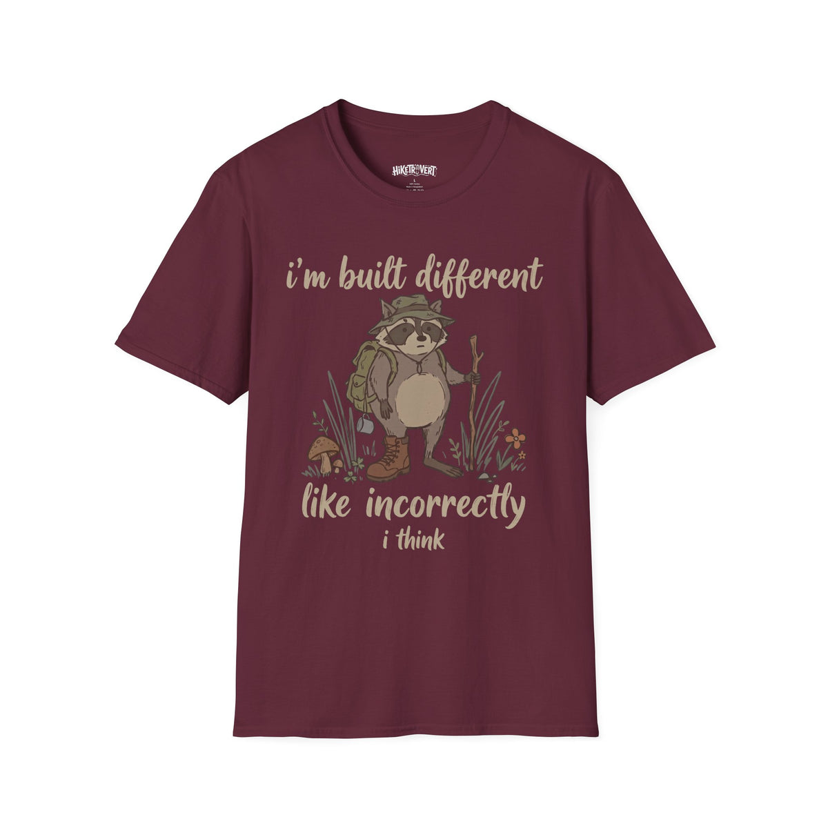 Built Different Raccoon Tee