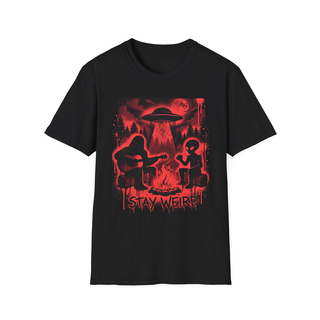Stay Weird Bigfoot Camp Tee