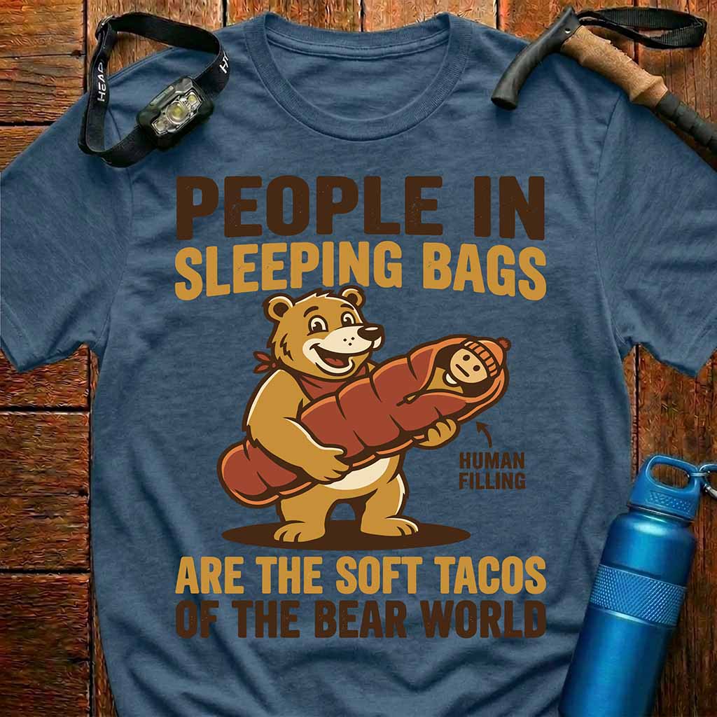 People in Sleeping Bags T-Shirt