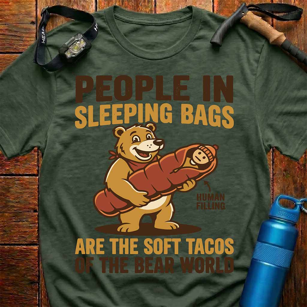 People in Sleeping Bags T-Shirt
