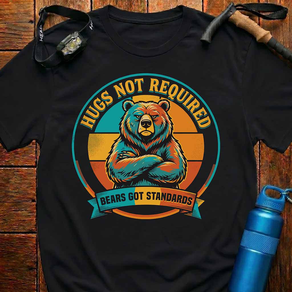 Hugs Not Required Bear T-Shirt
