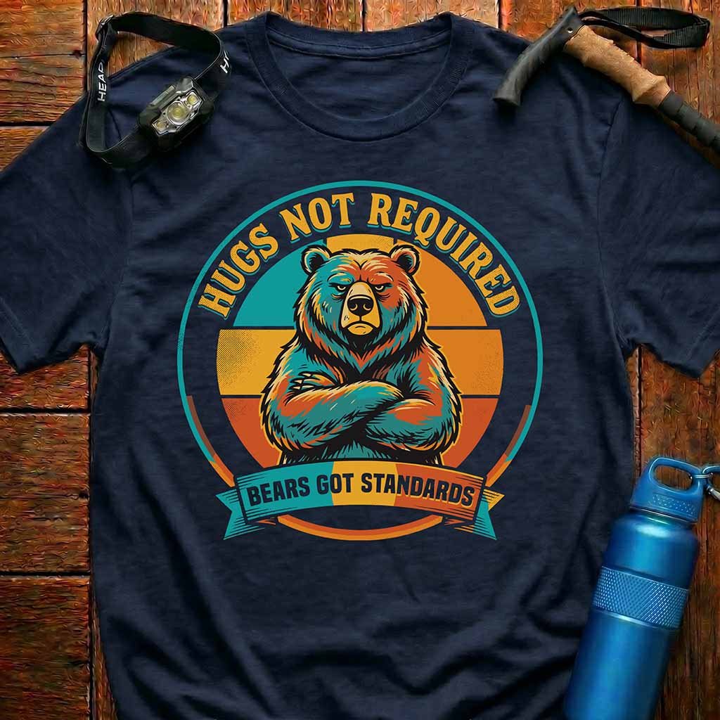 Hugs Not Required Bear T-Shirt