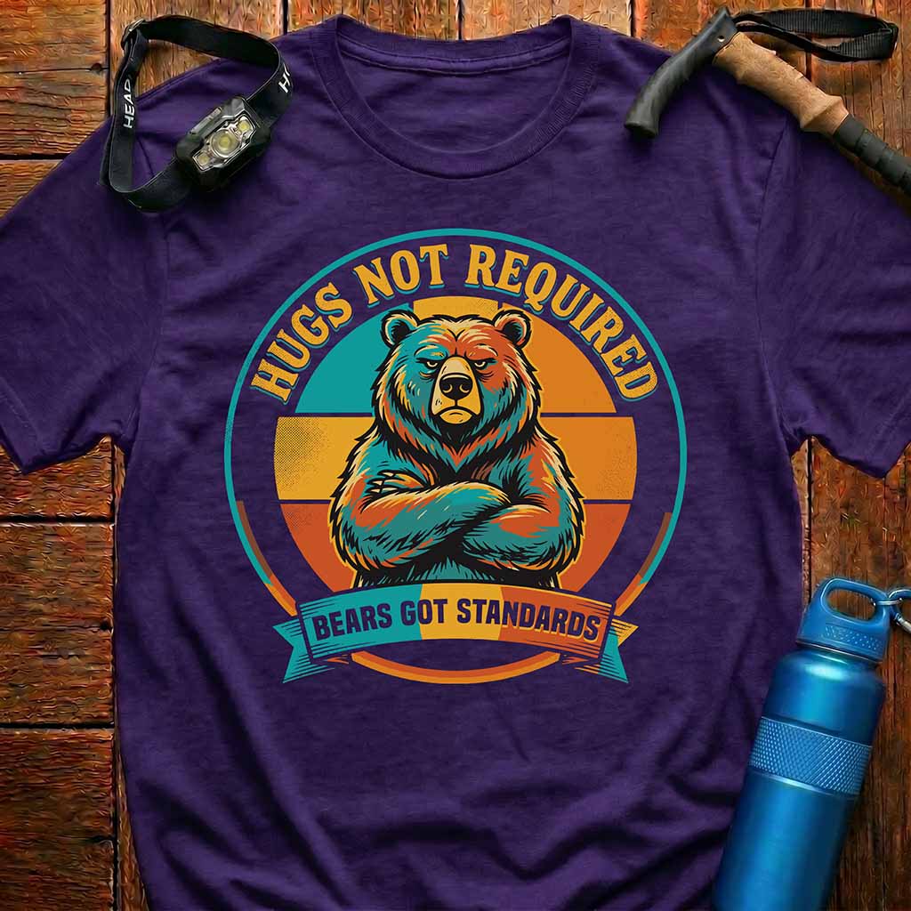 Hugs Not Required Bear T-Shirt