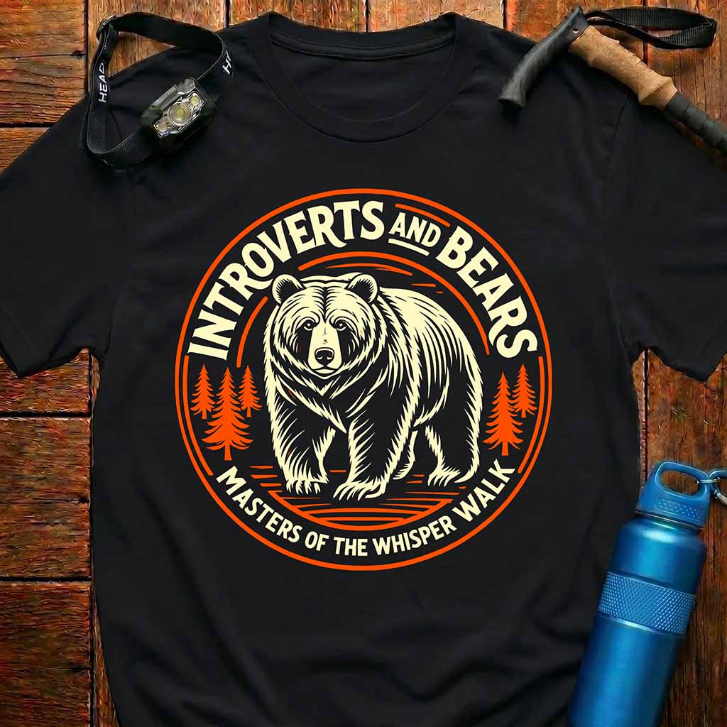 Introverts and Bears Whisper Walk T-Shirt