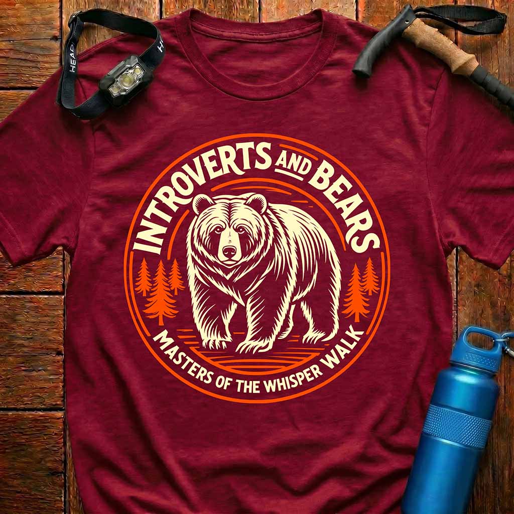 Introverts and Bears Whisper Walk T-Shirt