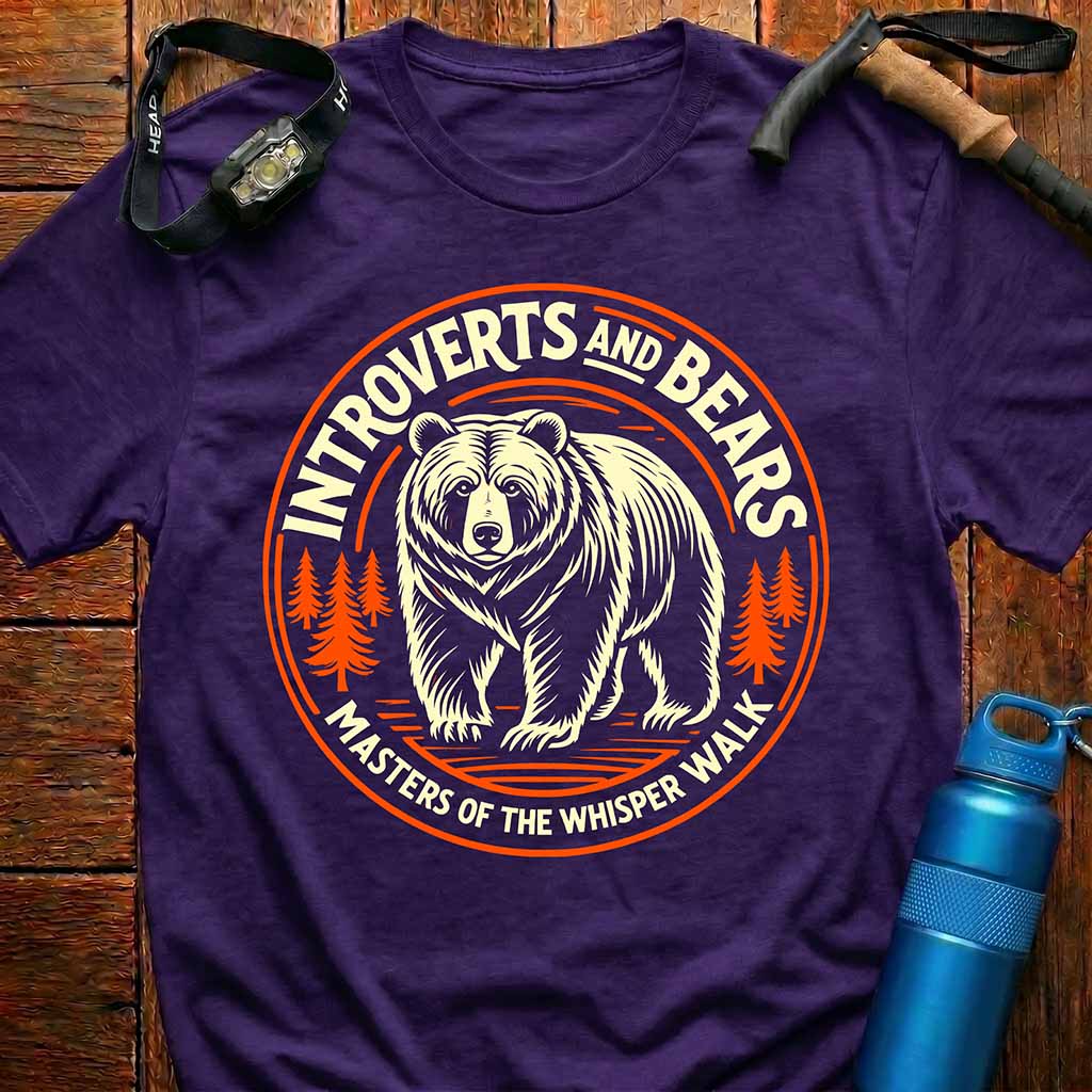 Introverts and Bears Whisper Walk T-Shirt