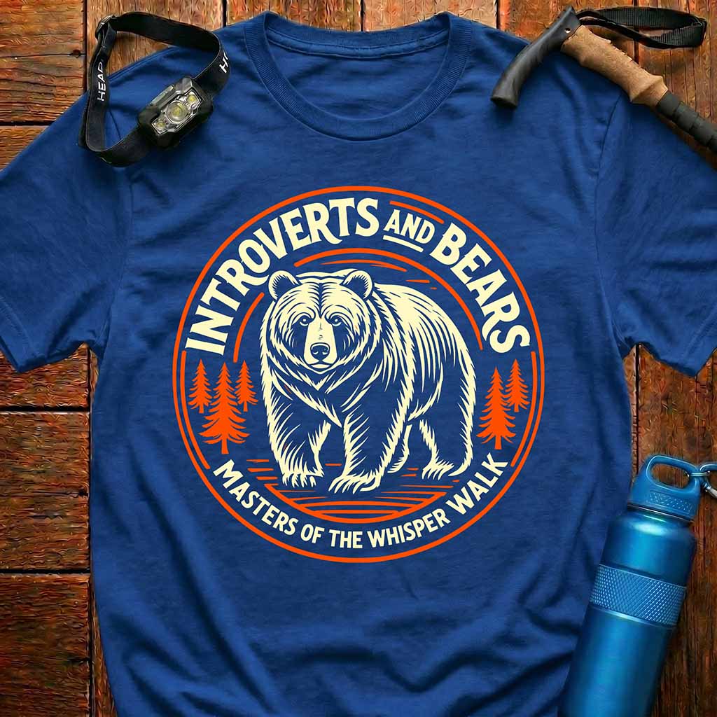 Introverts and Bears Whisper Walk T-Shirt