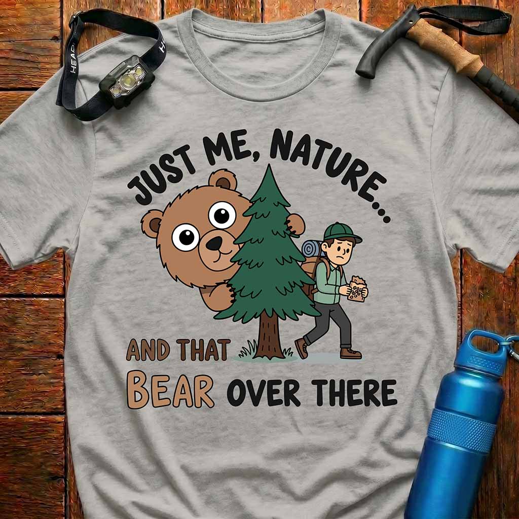 Funny Bear Hiking T-Shirt