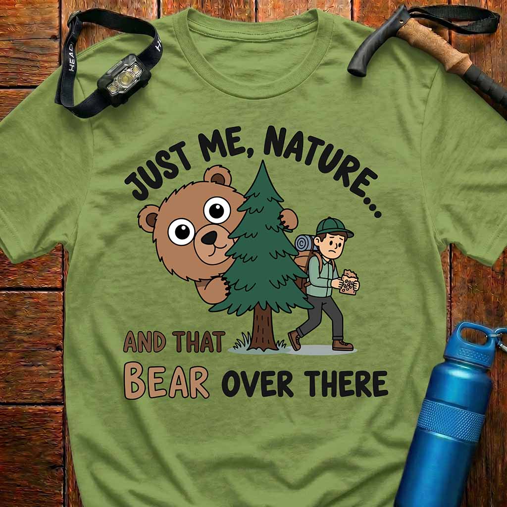 Funny Bear Hiking T-Shirt