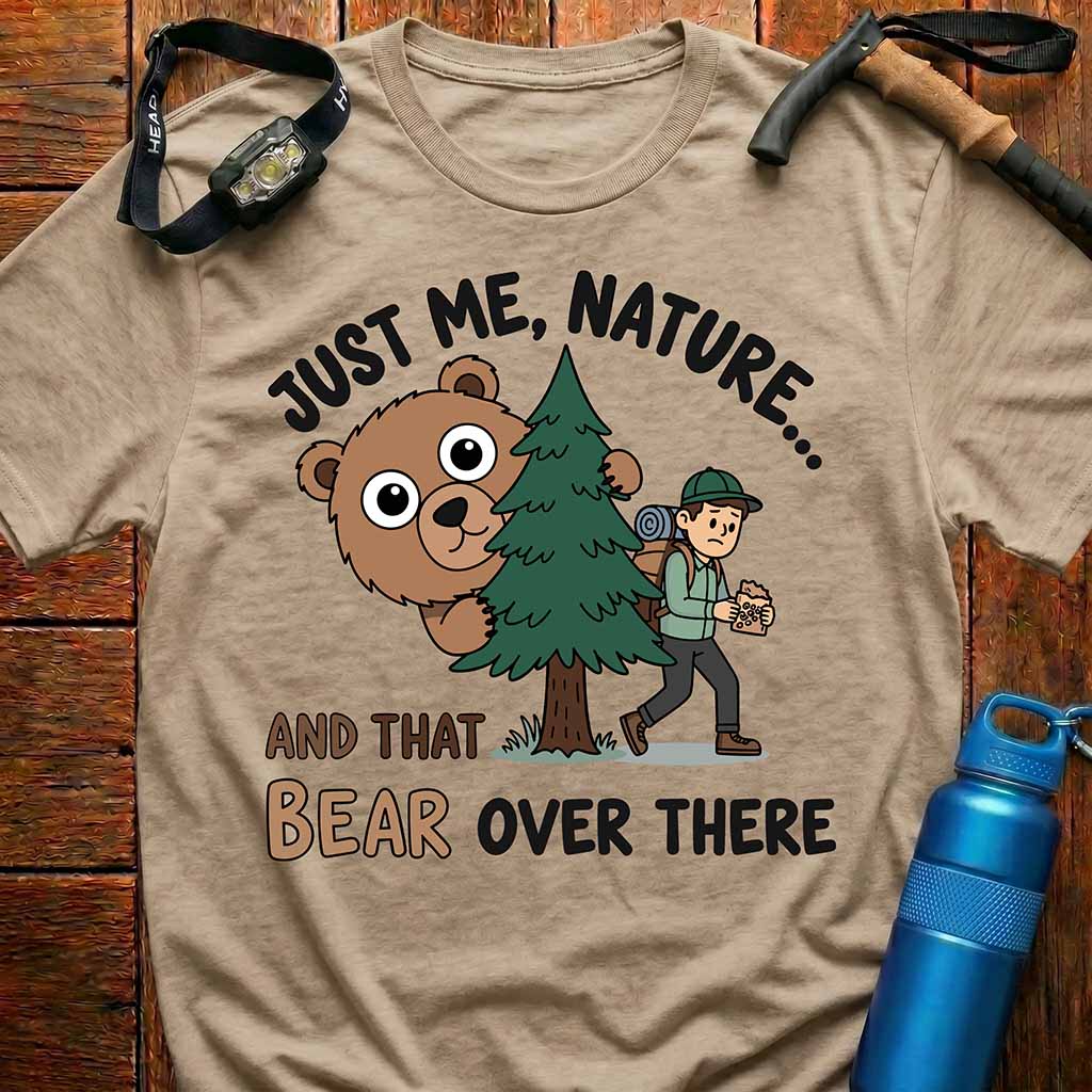 Funny Bear Hiking T-Shirt