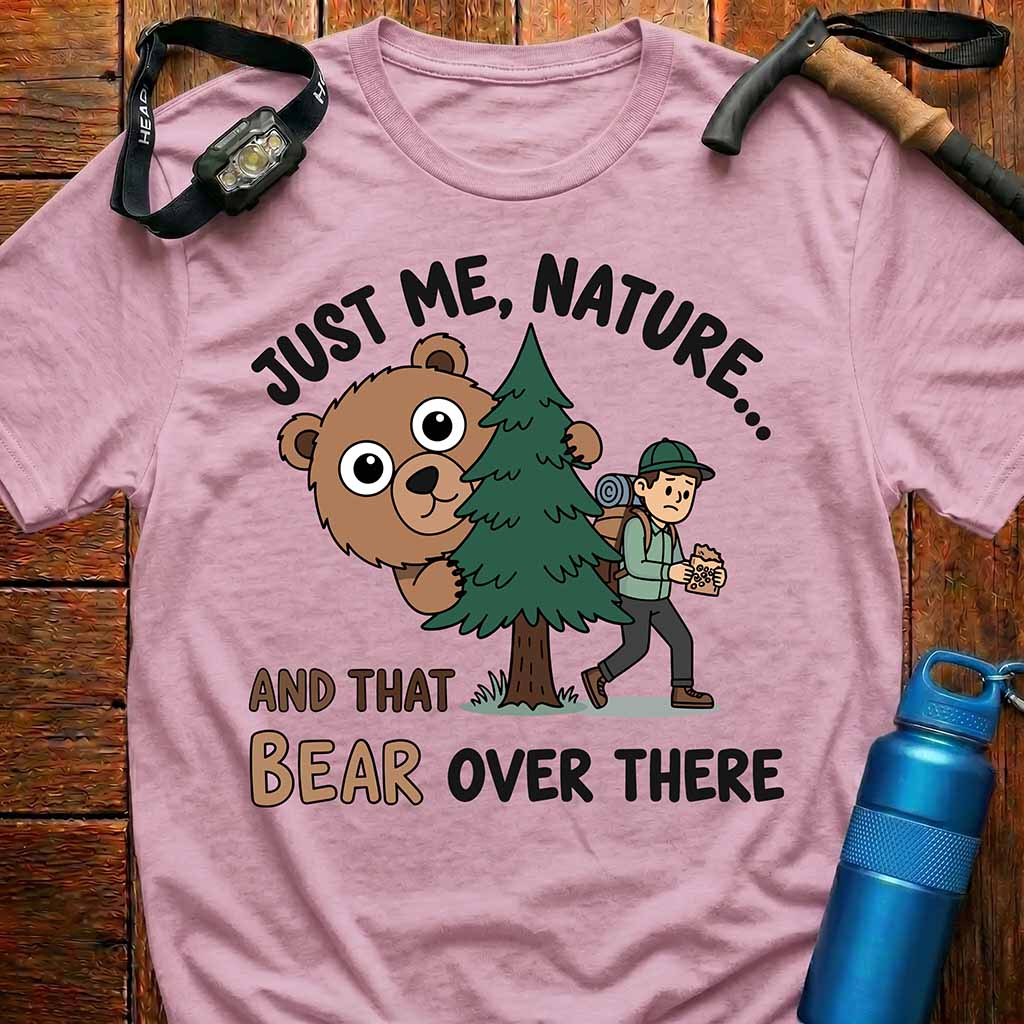 Funny Bear Hiking T-Shirt