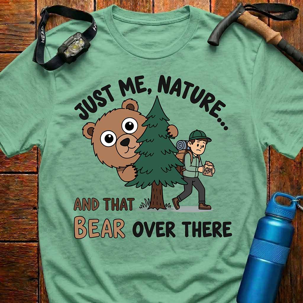 Funny Bear Hiking T-Shirt