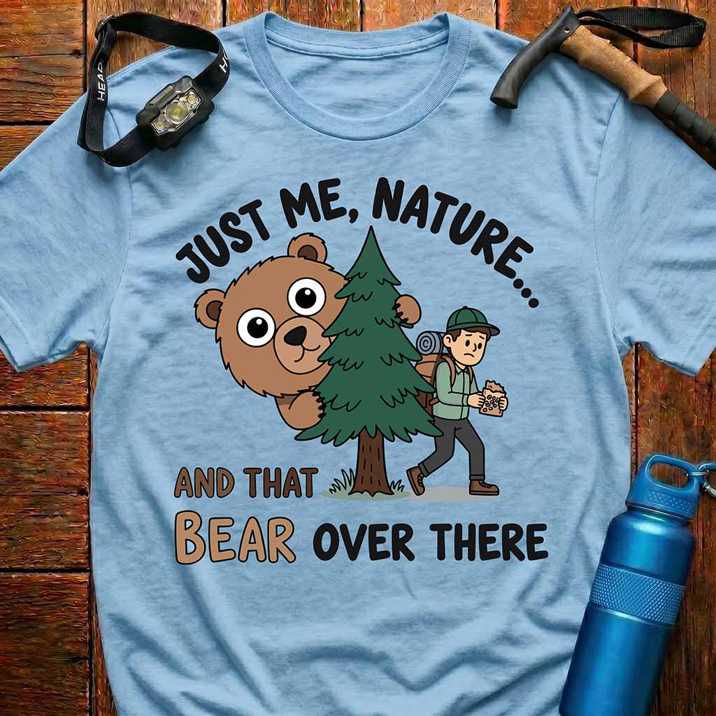Funny Bear Hiking T-Shirt