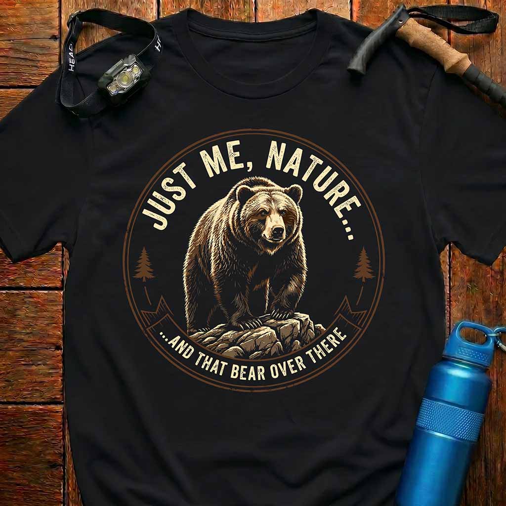 Funny Hiking Bear T-Shirt