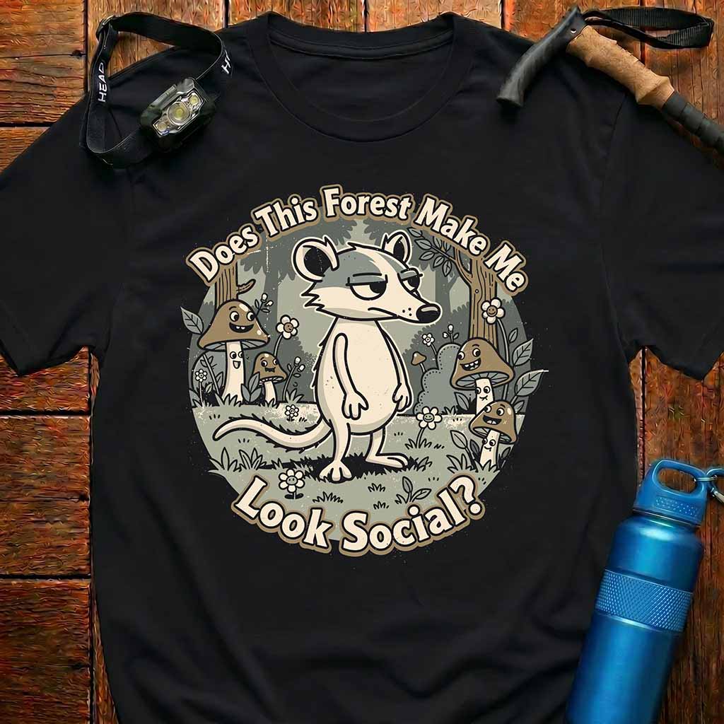 Funny Opossum Introvert T-Shirt