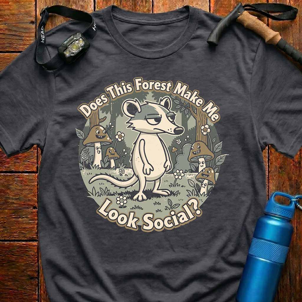 Funny Opossum Introvert T-Shirt