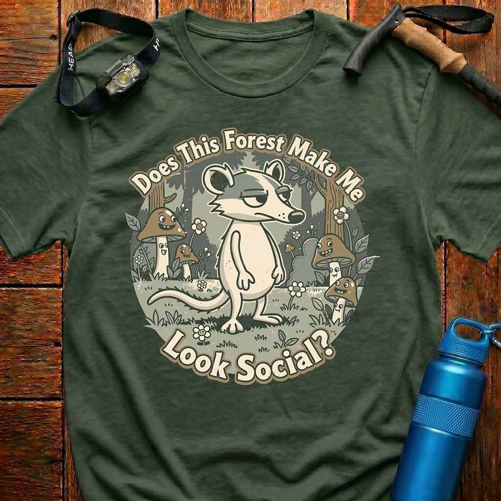 Funny Opossum Introvert T-Shirt