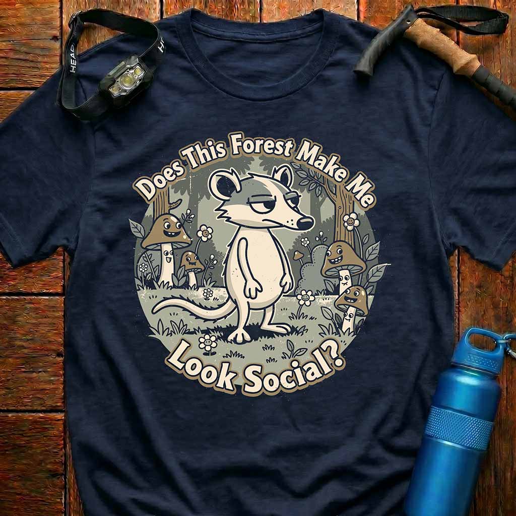 Funny Opossum Introvert T-Shirt