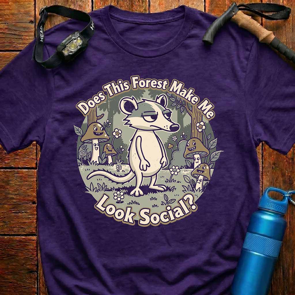 Funny Opossum Introvert T-Shirt