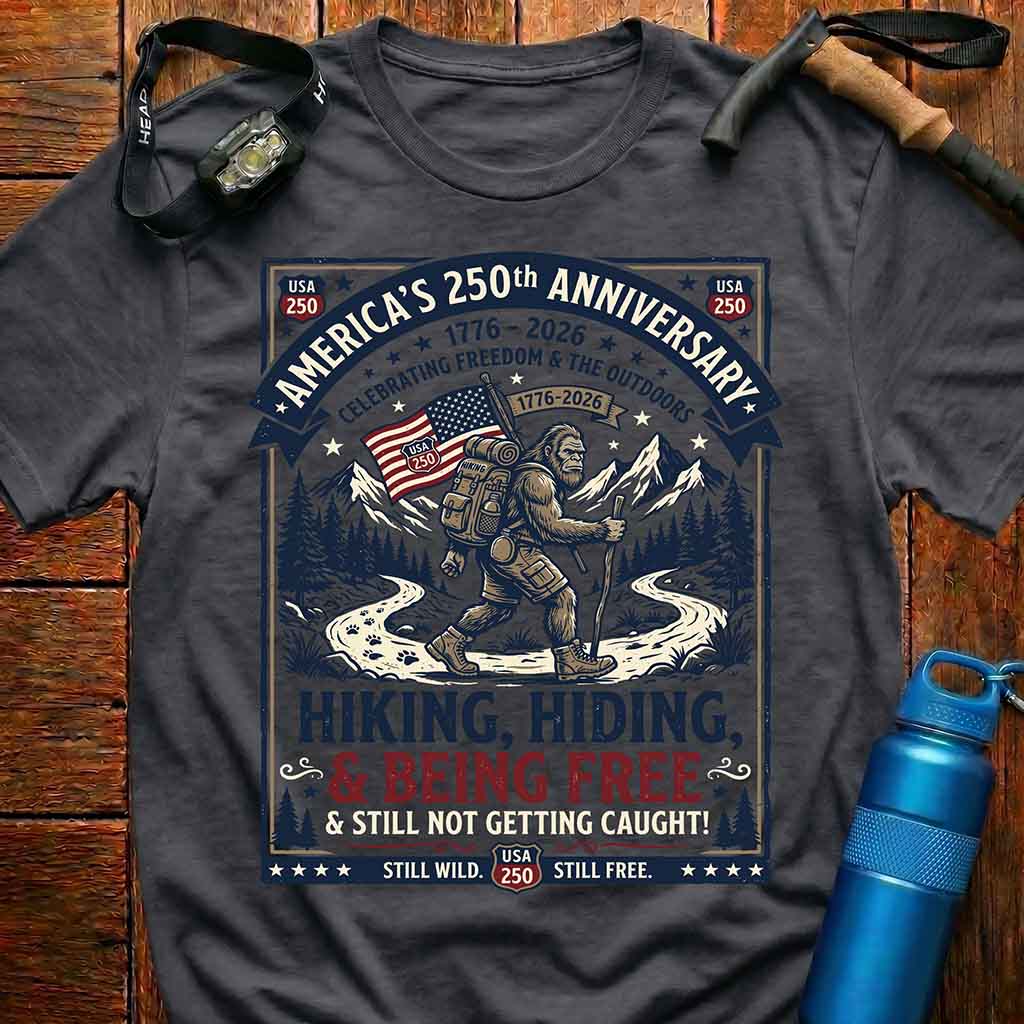 Bigfoot USA 250 Years Patriotic T-Shirt
