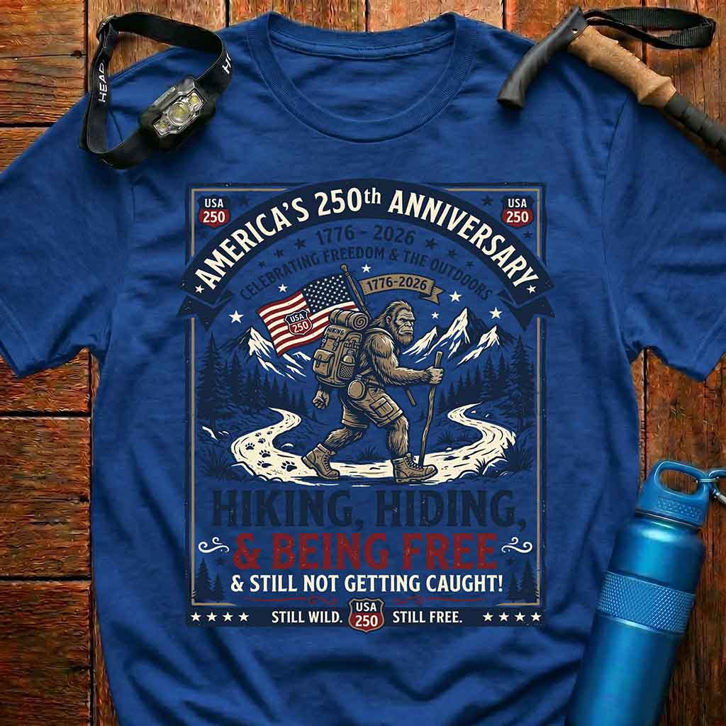 Bigfoot USA 250 Years Patriotic T-Shirt