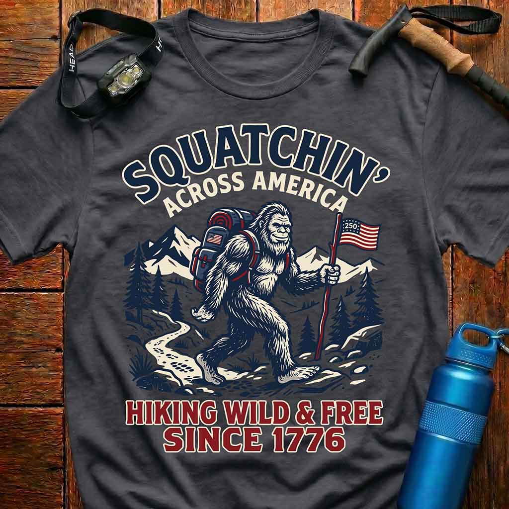 Patriotic Bigfoot USA 250 Years T-Shirt