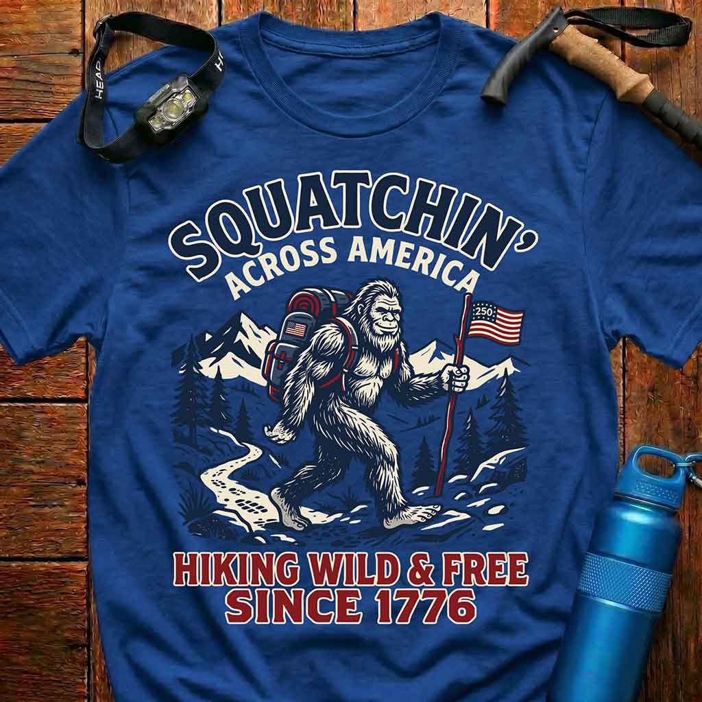 Patriotic Bigfoot USA 250 Years T-Shirt