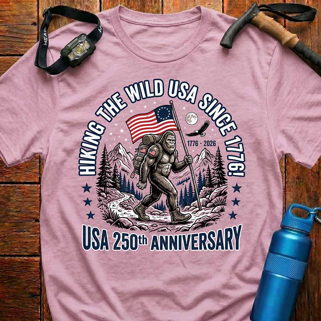 Patriotic Bigfoot 250 Years T-Shirt