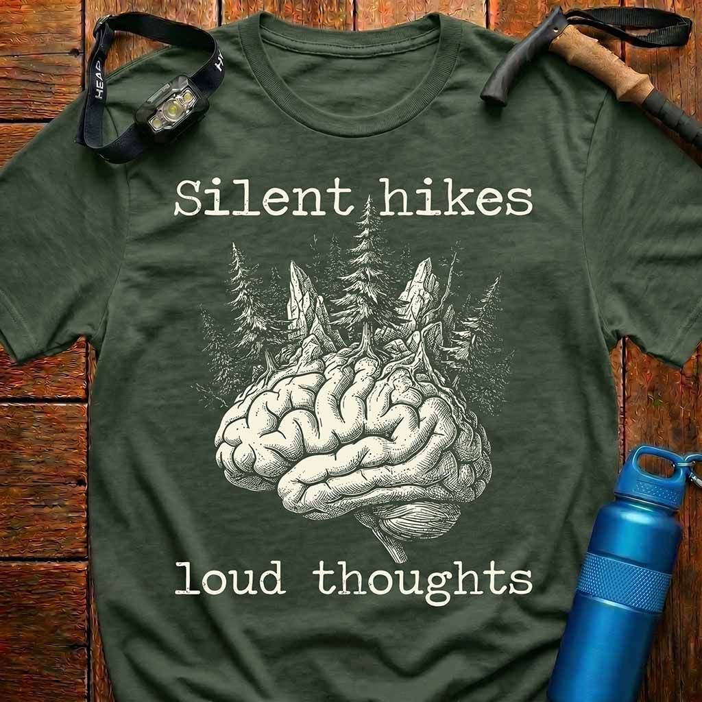 Silent Hikes Loud Thoughts T-Shirt