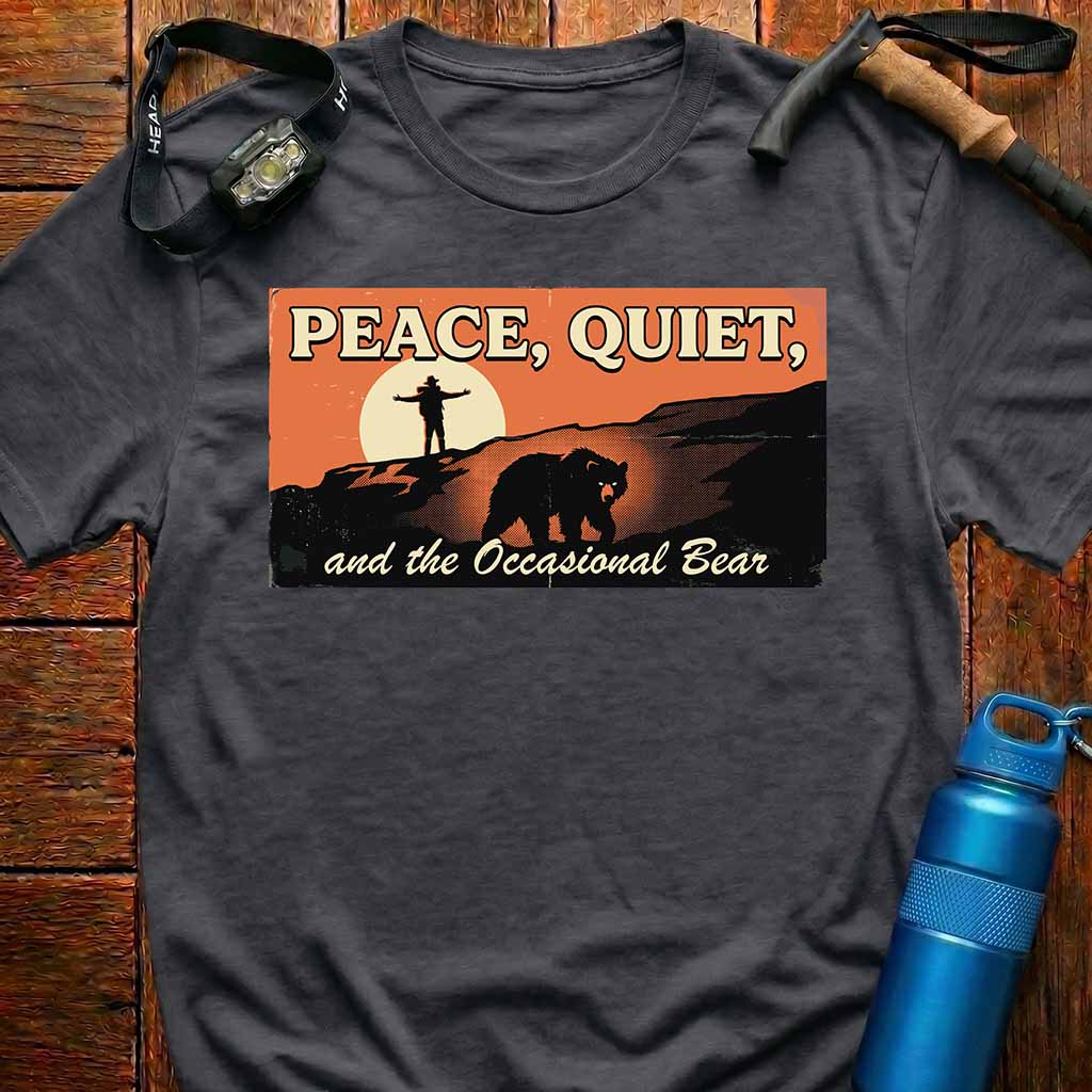 Vintage Peace Quiet Bear T-Shirt
