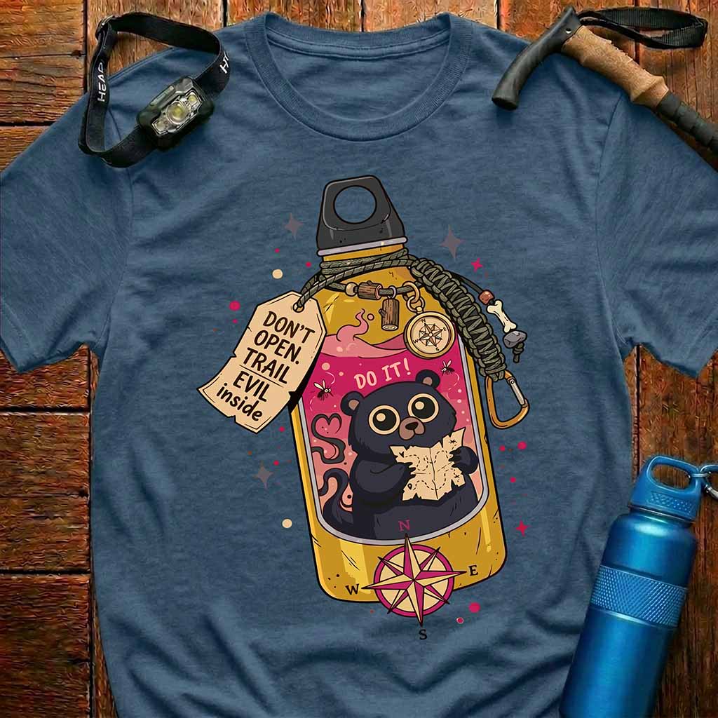 Funny Trail Evil Bear Hiking T-Shirt