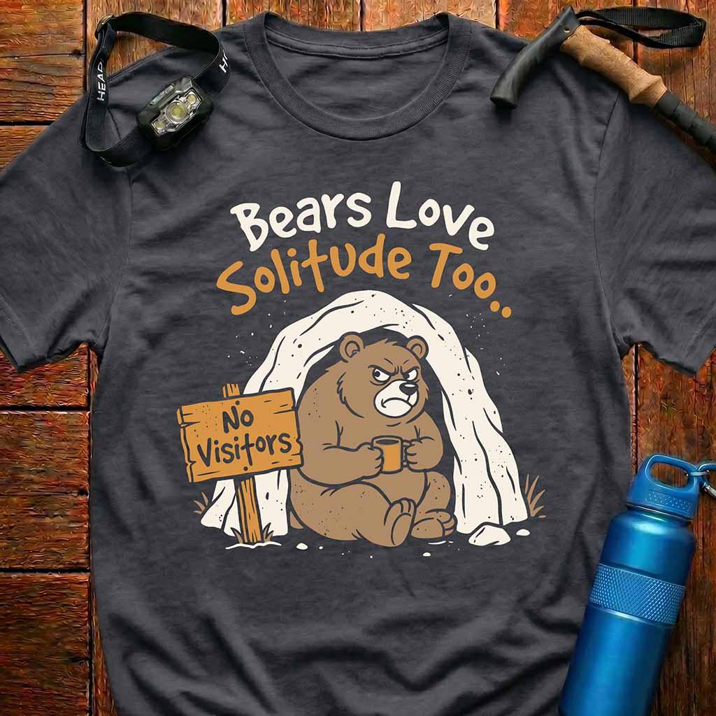 Grumpy Bear in Cave T-Shirt