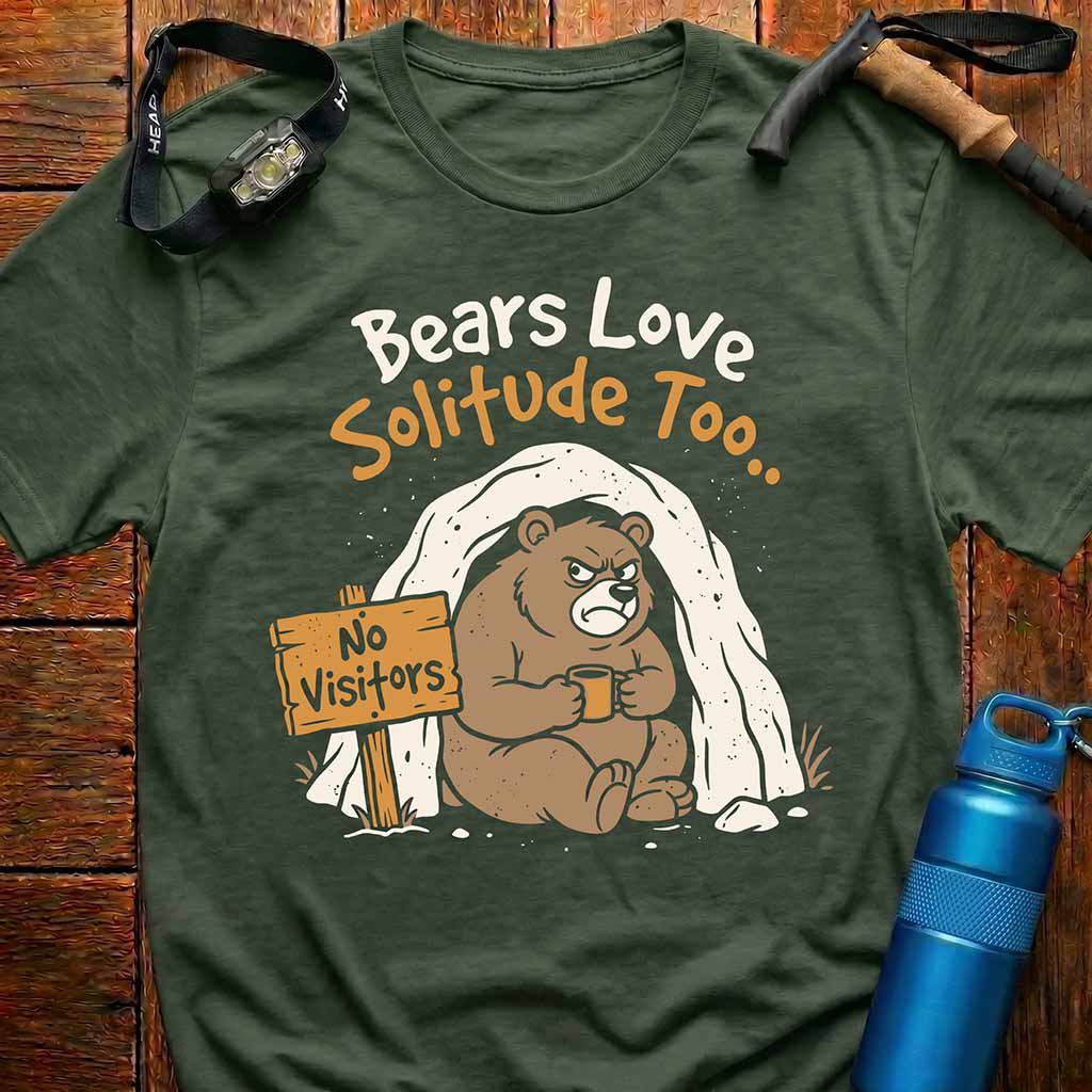 Grumpy Bear in Cave T-Shirt