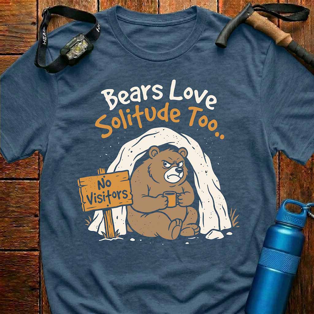 Grumpy Bear in Cave T-Shirt