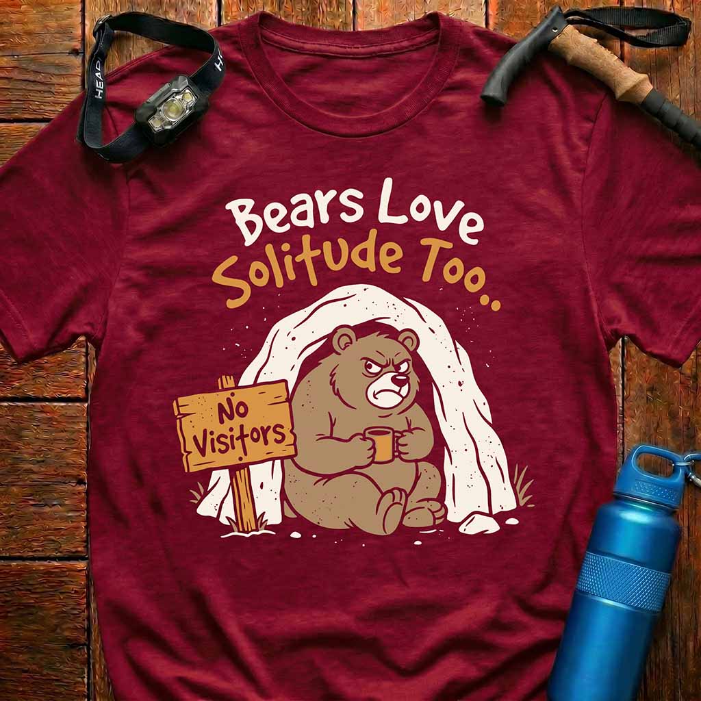 Grumpy Bear in Cave T-Shirt