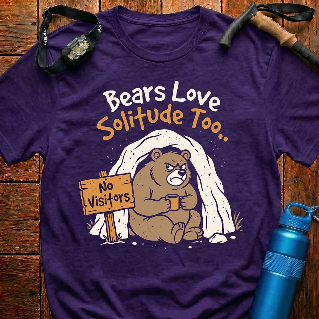 Grumpy Bear in Cave T-Shirt